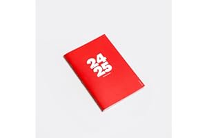 OD OCTÀGONDESIGN OCTÀGON DESIGN | 2024/2025 Small Monthly Planner similar A5 - Planificador Mensual - 12, agosto 2024 / julio 2025-13 Páginas para Notas - Tapa Blanda - Color Rojo.