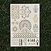 Tattify Metallic Hamsa And Indian Handpiece Temporary Tattoo - Indian Princess Sheet 2 (Set of 1 sheet)