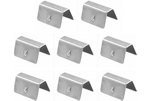 DOETYD 8 Pcs Stainless Steel Wind Deflector Clips, Secure Fitting Accessories for Side Windows, Compatible with Most Car Wind Deflectors, Easy to Install and Rust-Resistant for Long-Term Use (Silver)