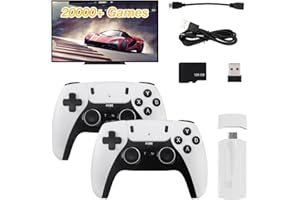 IXYHKB Retro Konsole, Retro Game Stick 4K TV Spielekonsole 128GB 20000+ Spiele, HDMI 4K, USB 2.4 g Wireless Controller Game Stick Videospielkonsole Plug and Play, 2 Bluetooth Gamepads, 9 Emulatoren