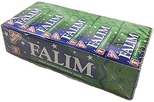 Falim Sugarless Sugarfree Plain Gum Mint Flavoured (20 Pack (100 Pieces)
