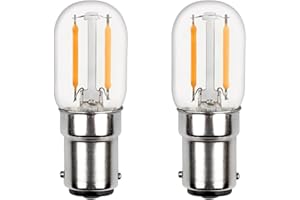 AKYNITE Ampoule LED B15d 230V Blanc Froid 6000K pour Machine à Coudre, 150LM, 2W Remplace Lampe Halogène B15d 15W, 2 contact, AC 220V, Ampoule à Baïonnette LED Filament Petite, lot de 2