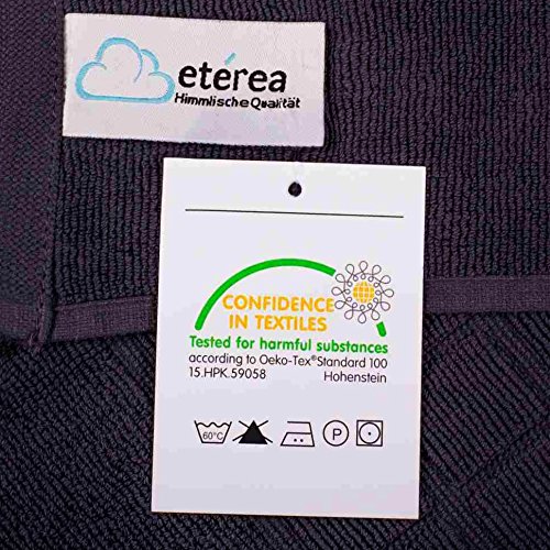 etérea Carli Handtuch 50×100 cm Türkis |Qualitäts Frottierware 500 g/m² 100% Baumwolle | 7+1 Größen viele Sparsets| etérea Frottee Serie - 7