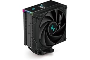 DeepCool AK400 DIGITAL CPU Air Cooler Mighty 220w TDP 4 Copper Heatpipes Single-Tower CPU Cooler z wyświetlaczem stanu i paskami LED ARGB 120mm wentylator FDB dla LGA1700/1200/1151/1150/1155/AM5/AM4