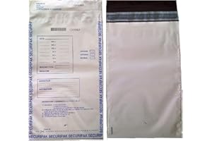 CECONCEPT Monetique PSB210 Lot de 100 Enveloppes de sécurité opaques à usage unique et fermeture autoadhésive à colle permanente pour le transport des billets 210 x 345 mm, sacs scellés