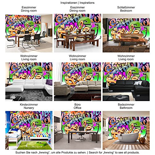 Vlies Fototapete 400×280 cm – Top ! PREMIUM PLUS Foto Tapete ! Wandbilder XXL Wandbild Bild Fototapeten Tapeten Wandtapete Wanddeko Wand Kinderzimmer Graffiti Streetart – no. 221 - 5