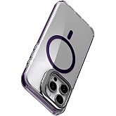 Luxo Series High Quality Case Compatible with Magsafe for Minesk iPhone 14 Pro Ergonomic Design with Ultra Transparent Appearance and Stand