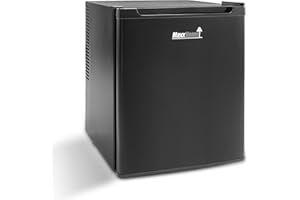 MaxxHome - Mini Kühlschrank (42L) mit Kühlbereich von 5-12° - Lautloser Kleiner Kühlschrank - 230V Minikühlschrank mit verstellbarem Regal
