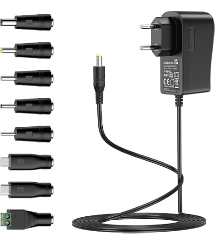 TOP CHARGEUR Alimentatore 5V Per DAC Audio Topping E30 – Adattatore Di Corrente Con Protezioni Multi Safety, Cavo 120cm, Certificato CE/ROHS