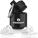 Senner PartyPro Konzert Gehörschutz Ohrstöpsel für Musik, Festival, Konzerte, Party und Disco, mit Alubehälter, unsichtbar im