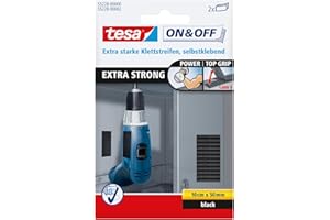 tesa UK bardzo mocne paski do ciężkich przedmiotów 10 cm x 50 mm - czarne