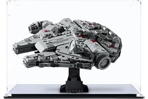 icuanuty Vitrine en acrylique pour Lego Millennium Falcon 75375, rangement et organisation à l'abri de la poussière pour Lego Vitrine - Dimensions : 31 x 20 x 21 cm (étui d'affichage uniquement)