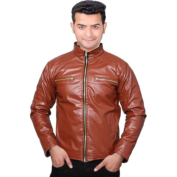 Buy Malvina Men's Faux Leather Zip, Export Quality, Full