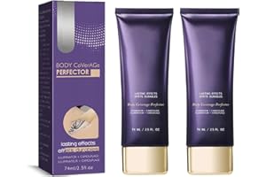 ORGRUL Lot de 2 crèmes de recouvrement pour varicosités, crème anti-cernes, tatouage et jambes - Imperméable - Pour le corps et les cicatrices des bras, des jambes