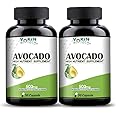 Vokin Biotech Avocado Capsule 500mg for Improves Cognitive Function and improve skin problem -Herbal Vegetarian (30 Caps) (Pack Of 2)