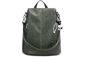 BUKESIYI Donna Borsa Zaino Elegante Zainetto Borse a Tracolla Zaini Antifurto Zainetti 2024 PU Pelle IT78134 Verde
