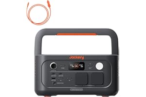 Jackery Explorer 500 V2 Tragbare Powerstation mit 12V KFZ-Ladekabel, 512Wh Solargenerator 230V/500W (Spitze 1000W) mit Schnellladung, LFP-Akku Solargenerator für Camping, Wohnmobil, Notfälle