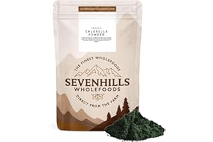 Sevenhills Wholefoods clorella En Polvo, Pared Celular Rota, Orgánico 500g