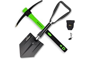 Xforst Set: Klappspaten KS1 & Mini-Spitzhacke PF400 – Unverzichtbares Set für Gartenarbeit, Camping & Survival