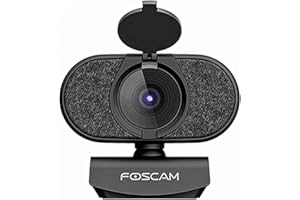 Foscam W81 8 MP Ultra HD kamera internetowa USB, 3840 x 2160 pikseli, osłona prywatności z wbudowanym mikrofonem i automatyczną redukcją szumów, rozmowy wideo, konferencje, lekcje online