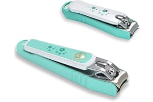 PAFASON Nail Clipper Set with Nail Catcher & Nail File Super Sharp for Fingernail & Toenail Clippers for Men & Women