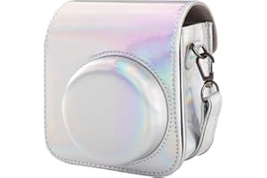 BriLumin Funda para Cámara Fujifilm Instax Mini 12, Funda de Cuero PU es Compatible con la Cámara Instantánea Instax Mini