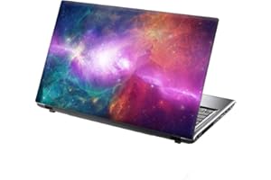 15.6 INCH TAYLORHE SKINS TaylorHe 15.6 inch 15 inch Laptop Skin Vinyl Decal with Colorful Patterns and Leather Effect Laminate MADE IN England Colourful Cosmos