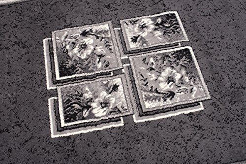 DESIGNER TEPPICH WOHNZIMMER TEPPICH SCHÖN MUSTER IN GRAU CREME (200×300 cm) - 5