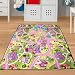 Produktbild Auto Spielteppich für Mädchen Rosa Größe 140 x 200 cm