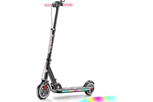 FanttikRide T9 Apex Trottinette Électrique Enfant 130–170 cm, Moteur 200 W, 11/16/19 km/h, Lumières LED Colorées, Haut-Parleur Bluetooth, Écran Digital, Hauteur Réglable, Pliable