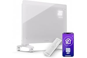 Klarstein Radiateur Electrique à Convection, Faible Consommation d'Energie, Chauffage Electrique d'Intérieur de 1500W avec Thermostat, Chauffage Mural et Portable, Chauffage d'Appoint, Radiateurs