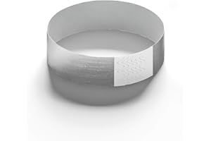 EUROPABAND Lot de 100 Bracelets Tyvek Indéchirables et Imperméables Sans Marquage - Pour identification lors d'évènements et de Soirées - Robuste, Fermeture Adhésive 19 x 250 mm