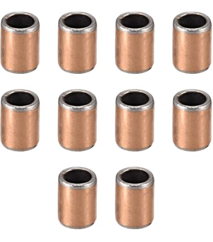 Produktbild von QUARKZMAN 10x Flansch-Gleitlager Nylon – 6 Mm Bohrung, 8 Mm AD, 8,1 Mm Länge – Selbstschmierend, Für Wellen & Maschinen