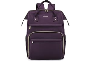 LOVEVOOK Damski plecak na laptopa, wodoszczelny, biznesowy plecak z kieszenią na laptopa, plecak szkolny, torba z przyłączem USB do ładowania, na uczelnię, podróż, czas wolny