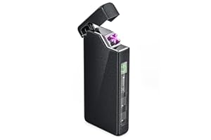VVAY Briquet Électrique Rechargeable USB C, sans Flamme et Coupe-Vent, idee Cadeau Homme Papa, Fete des Peres