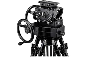 PROAIM Orion Mini Camera Geared Head – For Precise 360° Panning & 45° Tilting Movement on each side | Handy Operations w Stable & Controlled shots | Tool-less Design | Payload: 15kg/33lb (P-ORGH-MN)