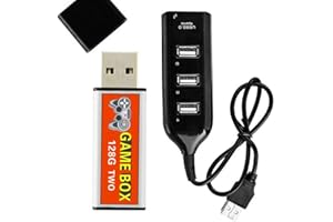 Neutral 128g Doppelstecker Erweiterung Open Source Spiel Simulator Enhancer Game Stick Kinder Ersatzteil mit tragbarem Hub für ps1 Mini