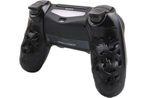 Pandaren® skidproof rubber hand grips for PS4/ SLIM/ PRO controller (black)