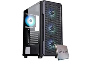 EMCA4 Computer Gaming PC AMD Ryzen 5 7600 - Nvidia RTX 4060 8GB - M.2 1TB nvme - Ram 16GB DDR5 6000mhz - RGB - Windows 11