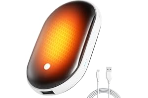 TLARDER Hand Warmers Rechargeable Reusable Electric: 5200mAh USB Hand Warmer Portable Pocket Heater - 3 Levels Heat Hand Warmers for Hiking Golf Camping Walking Skiing,Raynauds - Tech Gifts for Men Women