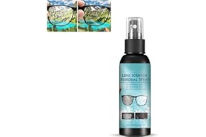 ASHOPFUN 2023 Eyeglass Lens Scratch Removal Spray, Eyeglass Glass Scratch Repair Solution,High Concentration Glasses Cleaner Spray for Sunglasses Screen Cleaner Tools,for All Lenses (1pcs)