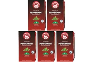 Teekanne Mięta pieprzowa premium, opakowanie 5 sztuk (5 x 20 torebek herbaty), 5 x 45 g
