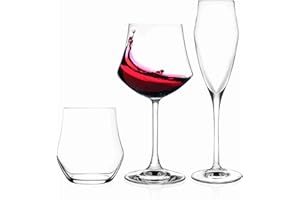 RCR Coffret 18 pièces (6 Verres à Eau + 6 Verres à vin + 6 Coupes à Champagne)