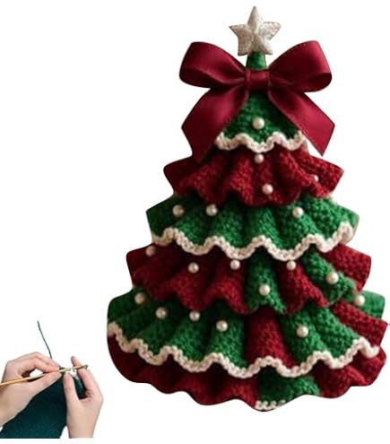 Kit De Crochet Boules De Noël Pour Débutants - 3 Modèles, Tutoriel Vidéo, Fourni Avec Fil Et Crochets - 9