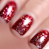 Vishine Silber Glitzer Gel Nagellack - Glänzend & Langanhaltend, Benötigt UV/LED Lampe, Für Nageldesign Zu Hause