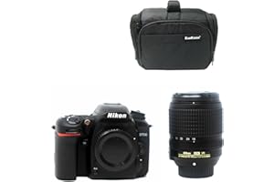 KamKorda Camera Bag + D7500 DSLR Camera + AF-S 18-140mm VR, 20.9MP DX-Format CMOS Sensor, EXPEED 5 Image Processor, 4K UHD Video, 3.2" Tilting Touchscreen LCD + 2 Year Warranty Black