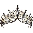 Crystal Crown For Ladies Girls Elegant Princess Crown With Comb Tiara For Female Bride Wedding Prom Birthday Cosplay Halloween Costume Ladies Girls
