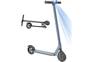 ‎CAROMA Caroma E Scooter Kinder von 8-16 Jahren, 25km Reichweite, 20km/h Geschwindigkeit, Faltbarer E Roller für Kinder, Belastung bis 100kg, LED-Display, Elektroroller für Kinder mit Vollgummireifen
