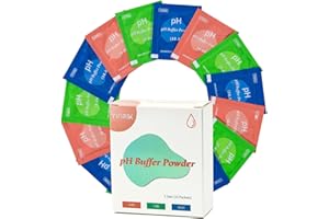 pH Calibration Powder, YINMIK 15 Pack pH Calibration Kits, 5 Each for PH 4.00, PH 7.00 and PH 10.01 Calibration Buffer Powder, Nice pH Calibration Buffer for pH Meters and pH Tester