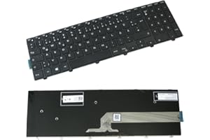 TRADE-SHOP Original laptop keyboard German QWERTZ layout, for Dell Vostro 15 3000 3549 3558 Inspiron 15 3000 3541 3542 3543 3551 Ubuntu 3000 Serie 15 5000 5542 5543 5545 5547 5548 5558 5559